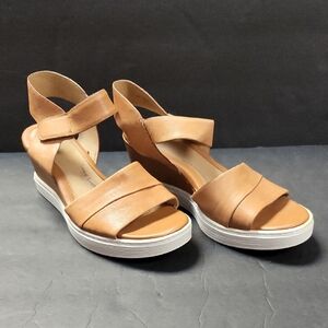 Sofft Brown Wedge Sandals